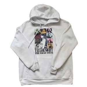 THE ERAS TOUR | Taylor Swift White Hoodie Small